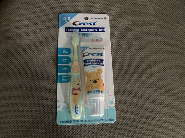 Crest Training Toothpaste Kit with Green Toothbrush - Gift from Mindy