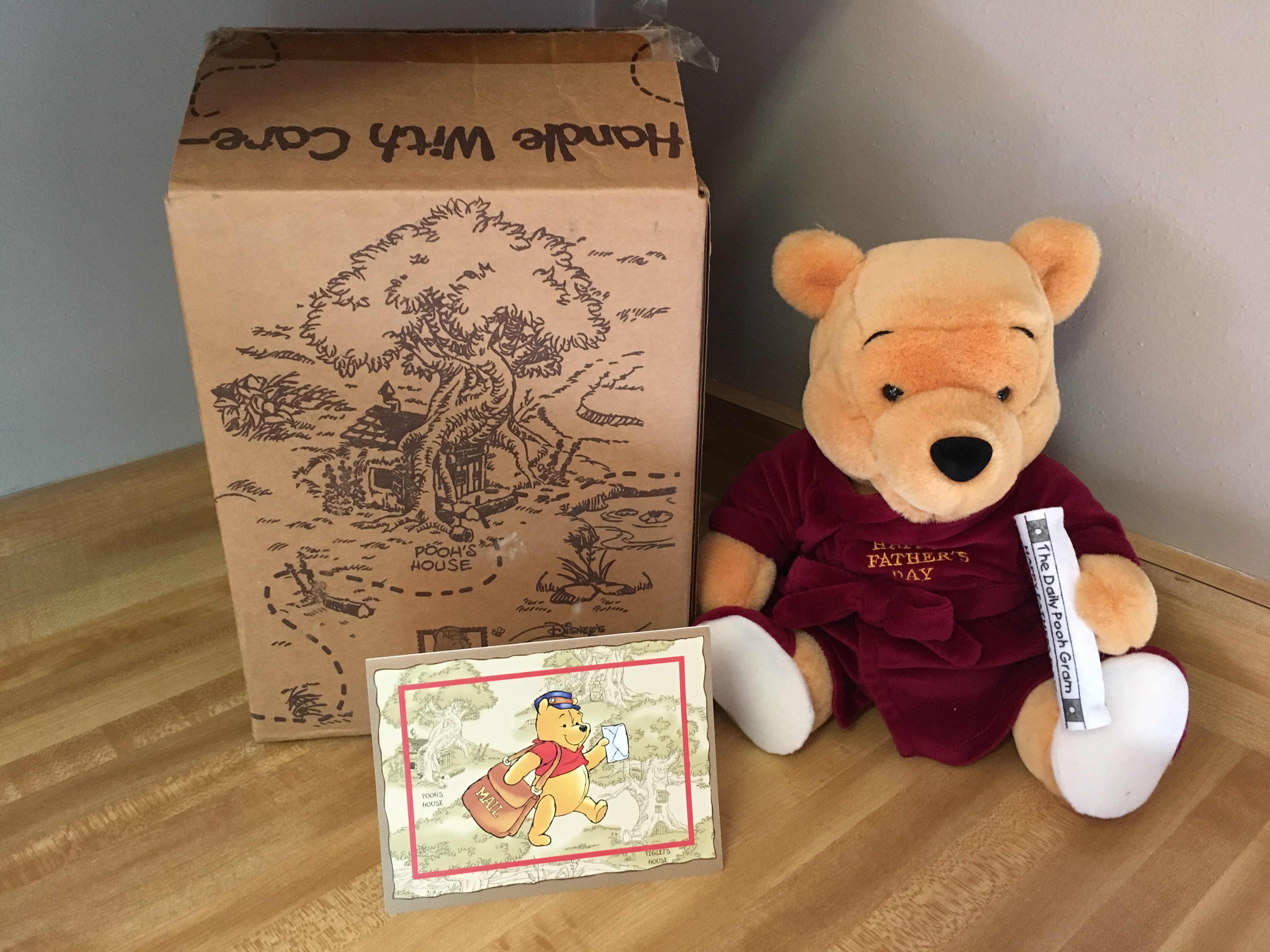 Father's Day Pooh-Gram with box and card