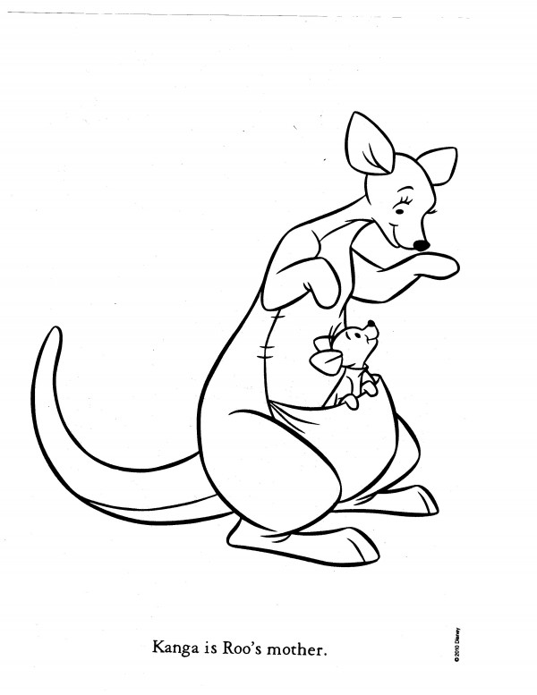 kanga coloring pages - photo #26