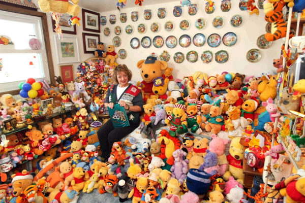 Deb Hoffmann Guinness World Record Holder of Largest Pooh Collection of Memorabilia