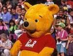Winnie the Pooh costume worn at Sears, Disneyland and Disney World.  From the 80s.