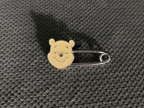 Pooh head Diaper pin - gift from Mindy