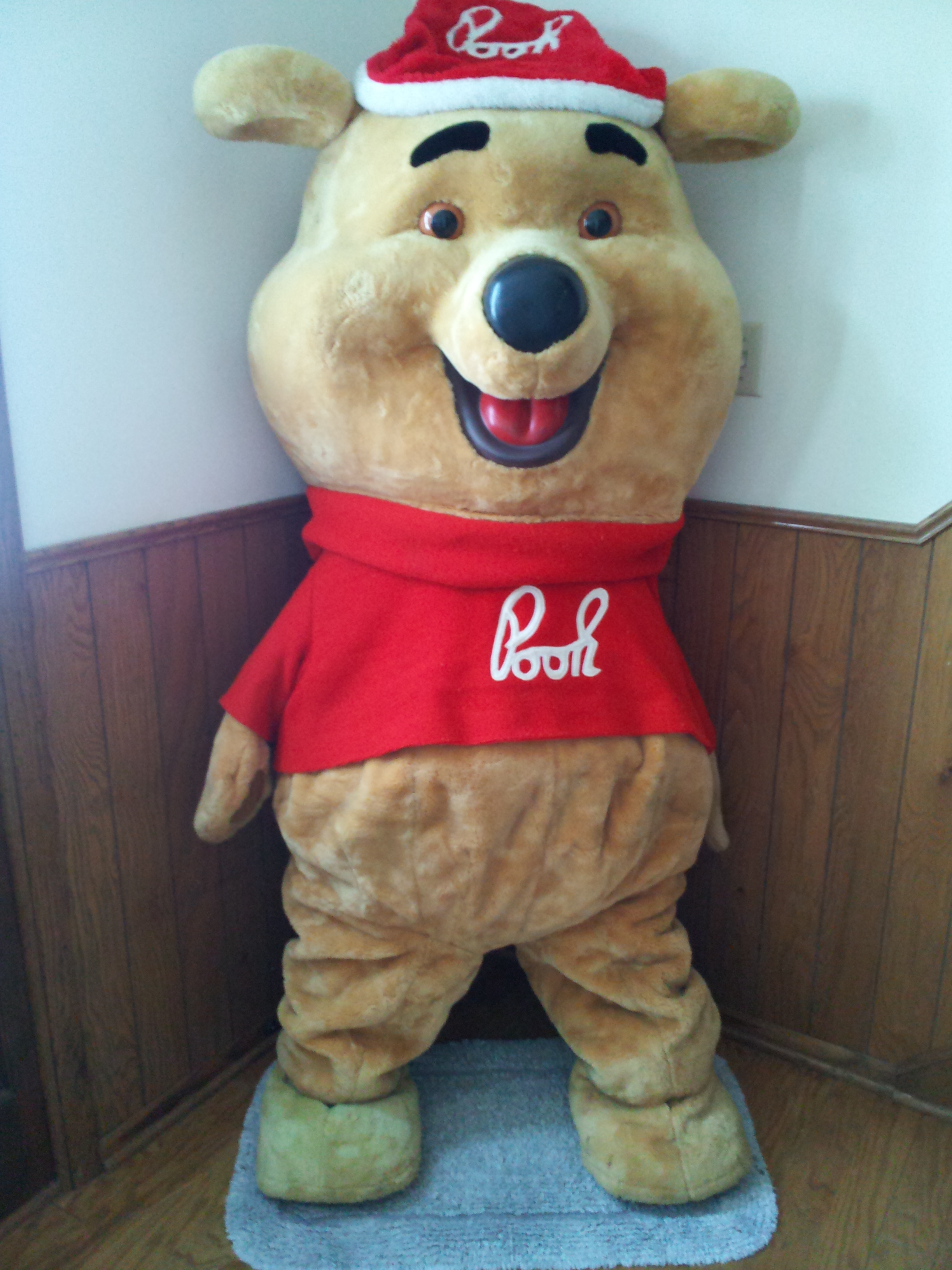 Pooh costume worn at Disney World, Disneyland and Sears from 1989 until 2000