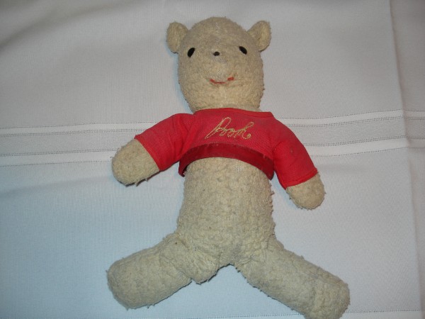 Deb Hoffmann's first Winnie the Pooh stuffed animal.